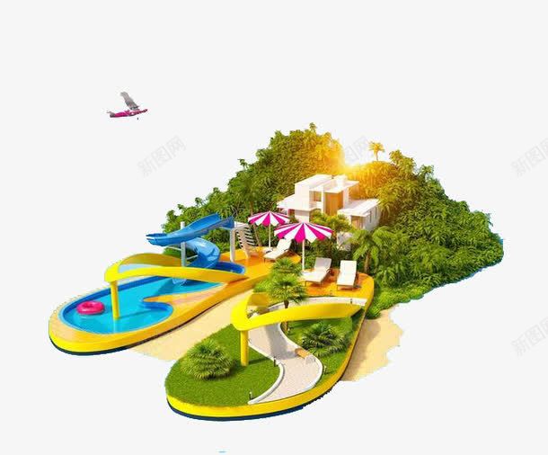 拖鞋沙滩png免抠素材_88icon https://88icon.com 夏日 拖鞋 旅游元素 海岛 海岛小船 海滩 阳光
