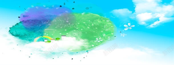 梦幻天空背景jpg设计背景_88icon https://88icon.com 彩虹 房子 春天 梦幻 梦幻天空 梦幻天空模板下载 梦幻天空素材下载 背景底纹 韩国插画 风景插画