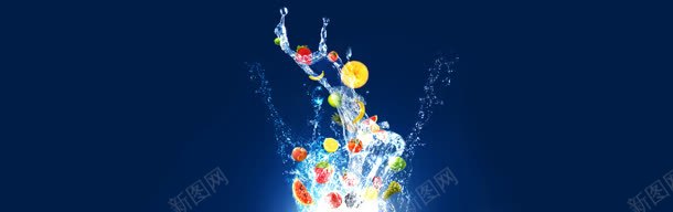 蔬果水果水滴bannerjpg设计背景_88icon https://88icon.com 促销 广告 新店张开 界面设计 网页素材 美食 食物