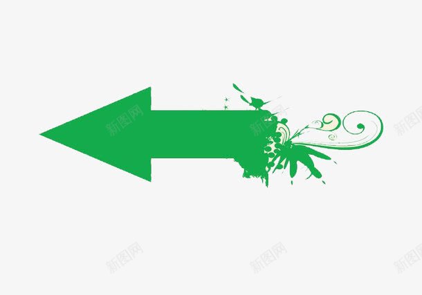 艺术感小清新文艺箭头png免抠素材_88icon https://88icon.com 卡通 手账 文艺范儿 方向 清新 箭头 绽放 绿色