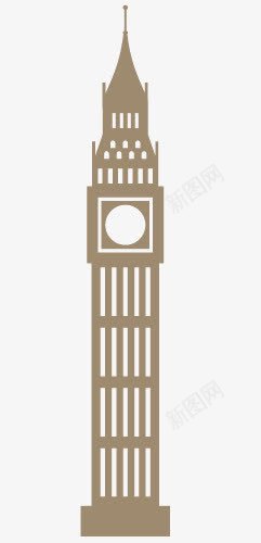 钟塔png免抠素材_88icon https://88icon.com 建筑风格 文化 时钟 英国建筑