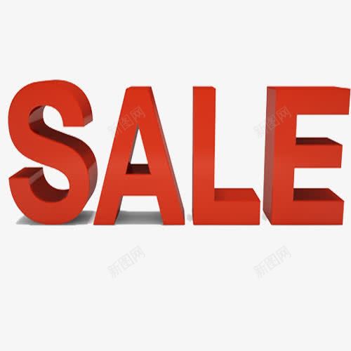 SALE艺术字png免抠素材_88icon https://88icon.com 关联营销 红色 艺术字 英文 营销