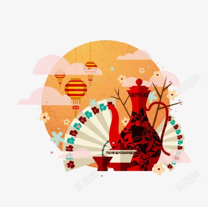 精致中秋茶文化艺术图案png免抠素材_88icon https://88icon.com 中秋 精致 精致中秋茶文化艺术图案 艺术图案 茶文化