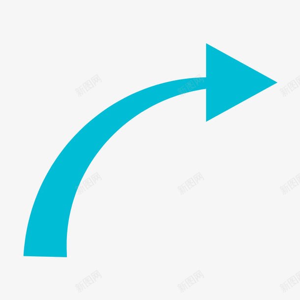 彩色箭头png免抠素材_88icon https://88icon.com 弧形 彩色箭头 指示 箭头 蓝色