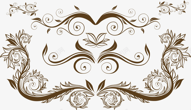 欧式经典线描叶子花纹边框png免抠素材_88icon https://88icon.com 古典 叶子线描 欧式 欧美风 线描叶子设计 经典 花纹 边框设计