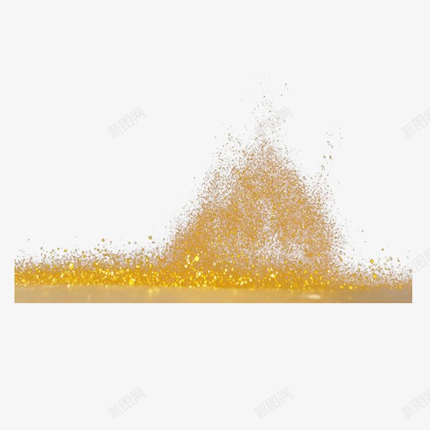 金粉效果png免抠素材_88icon https://88icon.com 发光 富贵 简约 金色