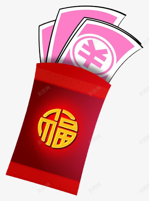 一个红包png免抠素材_88icon https://88icon.com 压岁钱 新年 春节 红包