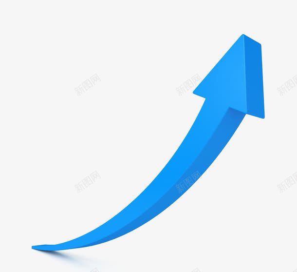 蓝色向上箭头png免抠素材_88icon https://88icon.com 向上的箭头 提升 斜向上箭头 立体箭头 箭头 蓝色箭头