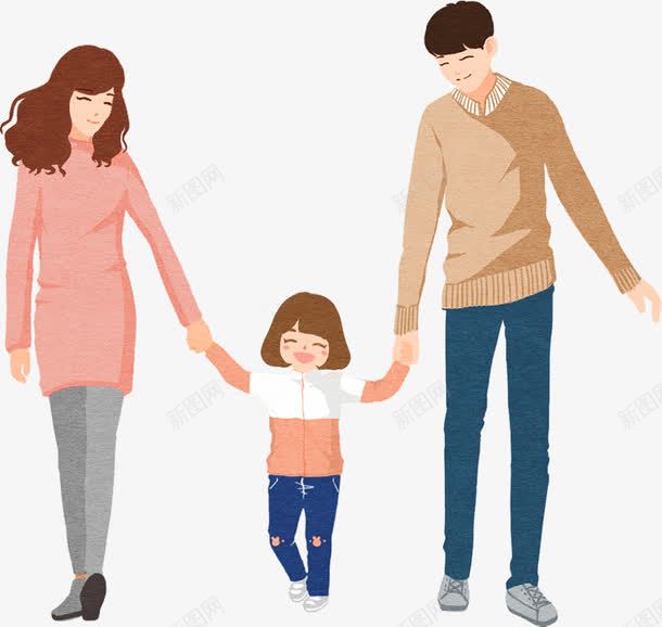卡通一家人游玩png免抠素材_88icon https://88icon.com 一家人 三口 卡通 家人 幸福 游玩 玩耍 甜蜜 装饰