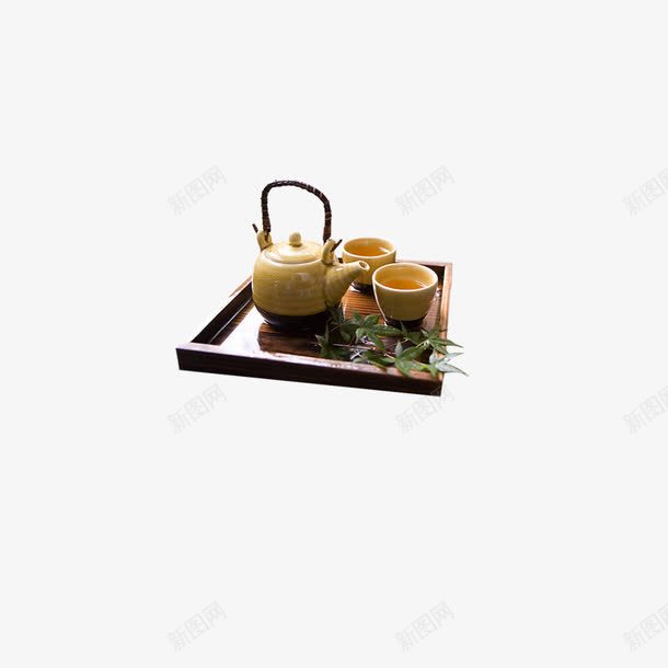 红茶茶具png免抠素材_88icon https://88icon.com 树叶 瓷杯 红茶 茶具 茶壶 茶文化 茶盘