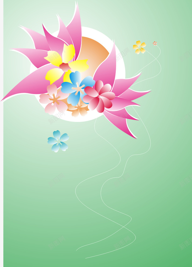 壁纸花中国风cdr免抠素材_88icon https://88icon.com 中国风 古风 壁纸 花