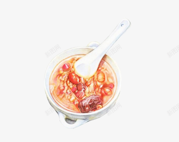 卡通简约美食装饰广告腊八粥png免抠素材_88icon https://88icon.com 卡通美食封面设计 家常菜 广告设计 海报设计 美食 美食海报设计 腊八粥