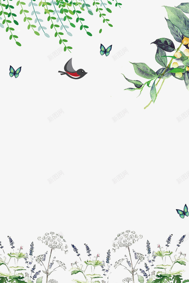 二十四节气之春分春意边框psd免抠素材_88icon https://88icon.com 中国节气 二十四节气 传统节日 春分 春天 春季 艺术字