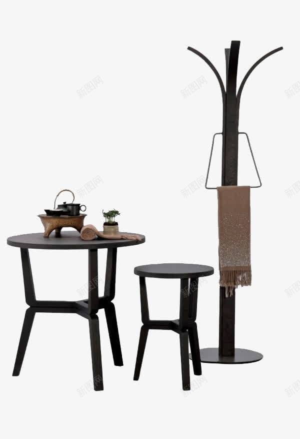 挂衣架圆凳圆桌家居简约家具png免抠素材_88icon https://88icon.com 圆凳 圆桌 家具 家居 挂衣架 简洁物品 简约