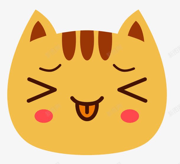 小猫咪真可爱表情png免抠素材_88icon https://88icon.com 几何 宠物 小可爱 小猫咪 海报 萌萌哒 萌萌哒表情 表情 黄色