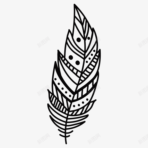 弧形黑色羽毛png免抠素材_88icon https://88icon.com 个性 唯美 弧形 弯度 简约 羽毛 黑点 黑色