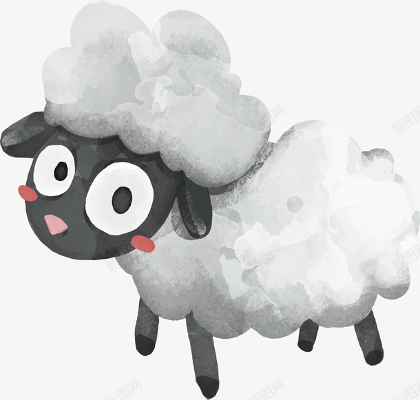 可爱的小绵羊png免抠素材_88icon https://88icon.com 可爱的小绵羊 夏阳绍恩 小白羊 小绵羊 手绘绵阳 水彩绵阳 矢量png