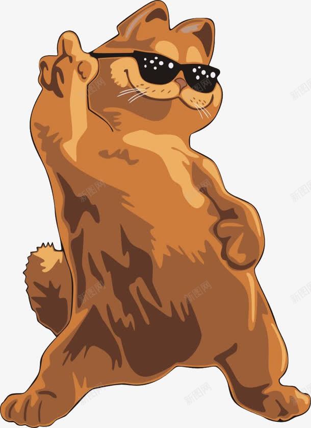 带墨镜的小猫png免抠素材_88icon https://88icon.com 卡通 可爱 嘚瑟 炫酷 馋猫