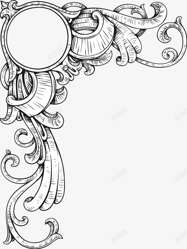 欧式复古纹样png免抠素材_88icon https://88icon.com 欧式 纹样 花纹 装饰图案 边缘纹样