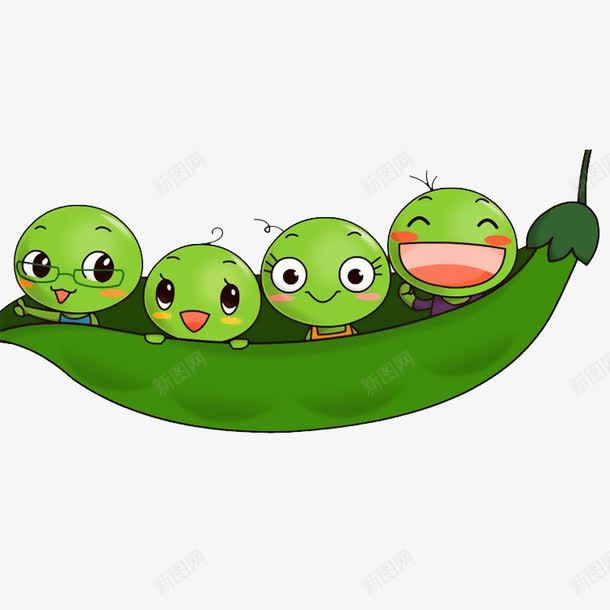 可爱的豌豆宝宝们png免抠素材_88icon https://88icon.com 卡通大豆 卡通蔬菜 卡通豆豆 卡通黄豆 大豆 绿豆 豆子 豆宝宝 豆荚 豌豆 黄豆