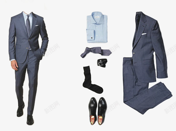 实物西服套装图png免抠素材_88icon https://88icon.com 完整西服组成 西服套装 西服定制 西服实物搭配 西服模特 黑色西服
