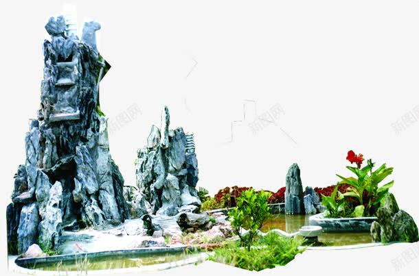 假山园林景观展板png免抠素材_88icon https://88icon.com 假山 园林 展板 景观