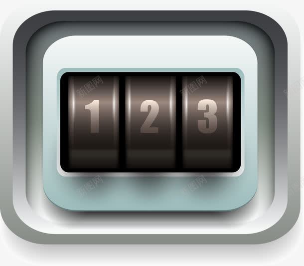 密码锁png免抠素材_88icon https://88icon.com 免费矢量下载 密码锁 数字 旋转开关