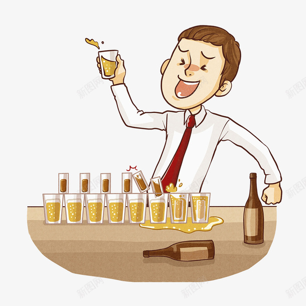 卡通插图喝醉的男人png免抠素材_88icon https://88icon.com 不劝人喝酒 人物插图 卡通 喝酒的男人 喝醉 酒吧 酒场 酒醉 醉了