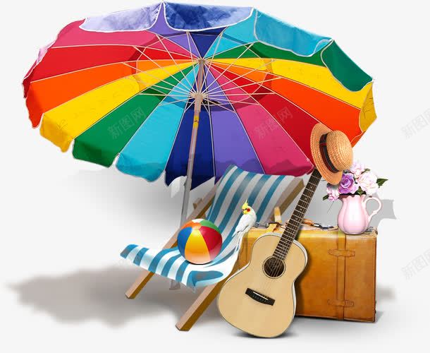 太阳伞沙滩椅小提琴夏日海报png免抠素材_88icon https://88icon.com 夏日 太阳伞 小提琴 沙滩椅 海报 素材