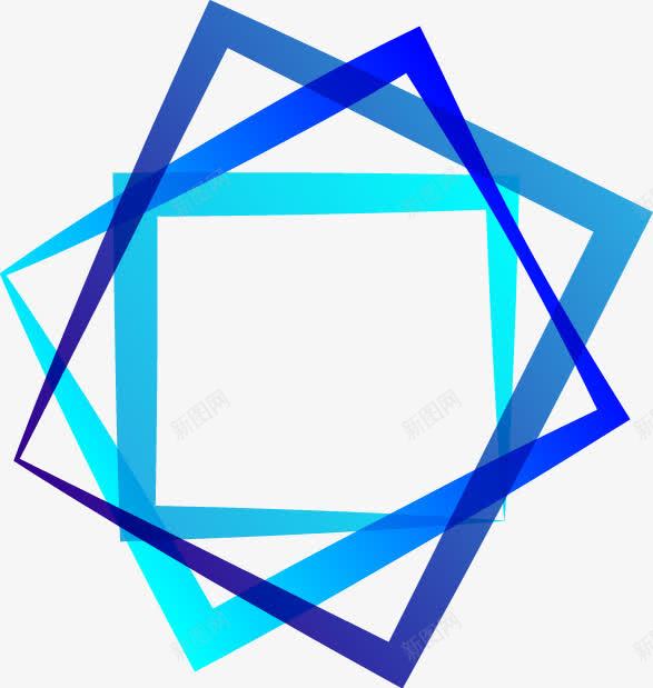 多彩创意边框png免抠素材_88icon https://88icon.com 不规则图形 多彩边框 对话框 框框 正方形 渐变色彩 蓝色渐变 装饰框 边框 边框设计