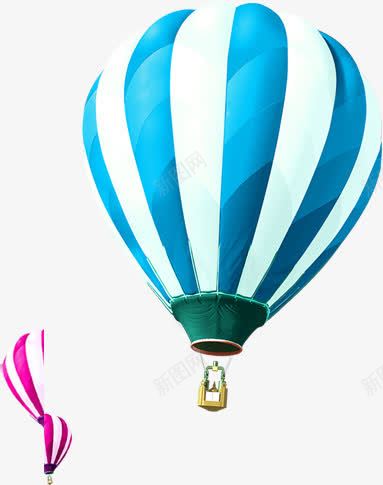 蓝白卡通手绘热气球png免抠素材_88icon https://88icon.com 卡通 热气球