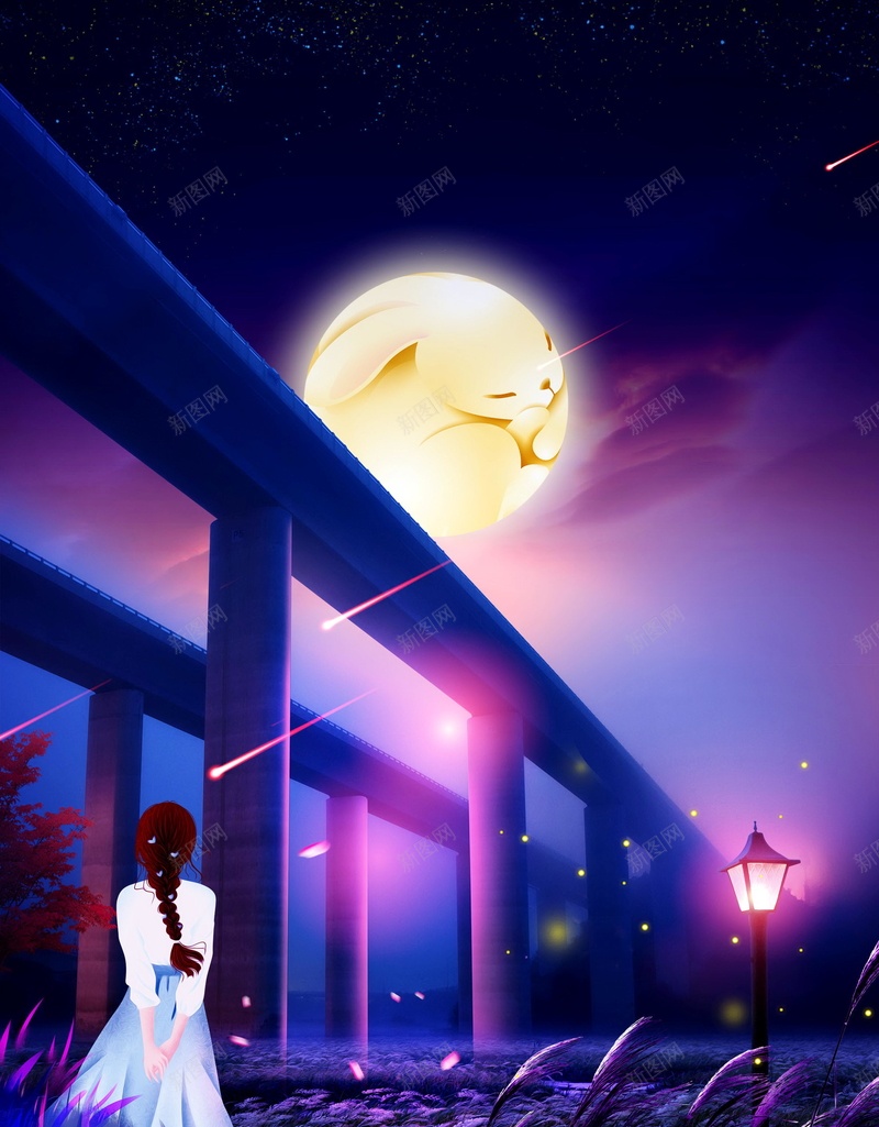 踏月还乡唯美中秋节PSD分层psd设计背景_88icon https://88icon.com PSD源文件 PSD素材 中国传统节日 中秋 中秋佳节 中秋展板 中秋钜惠 分层文件 剪纸 博饼活动 喜庆 团圆 夜空 手绘插画 星空 月是故乡明 月饼 月饼促销广告 月饼券 月饼包装盒 月饼广告 灯笼 玉兔 祥云 福满中秋 紫色 背 花好月圆 蓝色 赏月 踏月还乡 迎中秋庆国庆 阖家团圆 高清背景