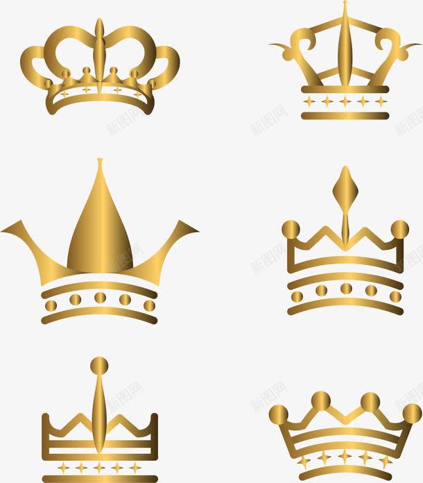金色渐变皇冠png免抠素材_88icon https://88icon.com 会员等级 皇冠 矢量素材 金箔纸 金色