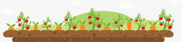 卡通种菜png免抠素材_88icon https://88icon.com 农田 卡通农场 果园 牛 种菜 耕田种地 胡萝卜