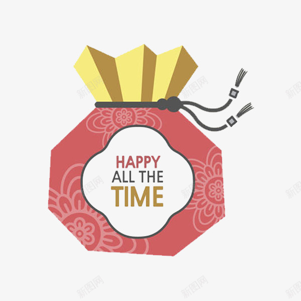 卡通喜庆的福袋图png免抠素材_88icon https://88icon.com 卡通 喜庆的 新年福利 新年红包 福袋 红色的 艺术字