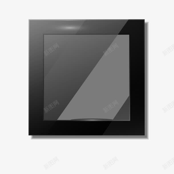 镜子手绘效果矢量图ai免抠素材_88icon https://88icon.com 手绘风格 简洁效果 镜面反光 黑色 矢量图