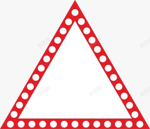 红色三角形LED促销标签png免抠素材_88icon https://88icon.com LED LED风格边框 三角形边框 促销 促销标签 国庆 圆点装饰边框 庆典 眩光 红色边框 装饰框 闪灯边框 霓虹灯