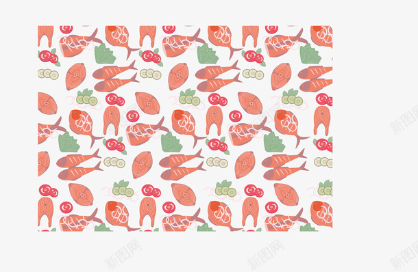 彩色鱼美食装饰底纹png免抠素材_88icon https://88icon.com 底纹 矢量美食底纹免费下载 美食 美食推荐 蔬菜 装饰底纹 面料图案 鱼块