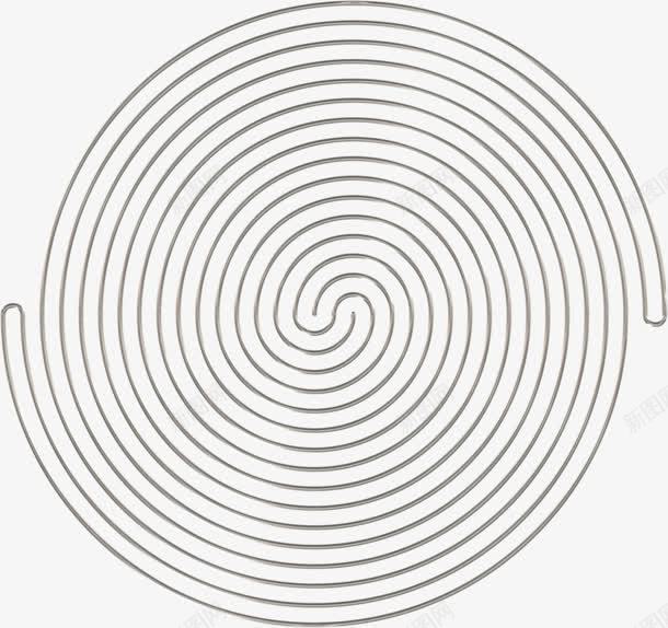 灰色手绘螺旋线条png免抠素材_88icon https://88icon.com 灰色 线条 螺旋