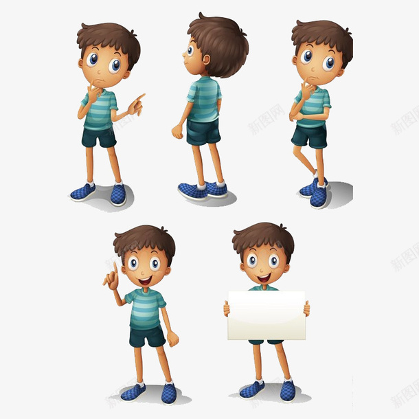 卡通片png免抠素材_88icon https://88icon.com 卡通学生 卡通设计 学生 男孩