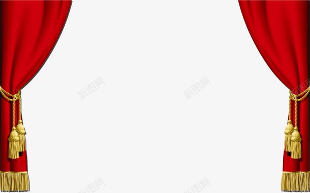 帘子png免抠素材_88icon https://88icon.com 窗帘红帘子幕布绸缎