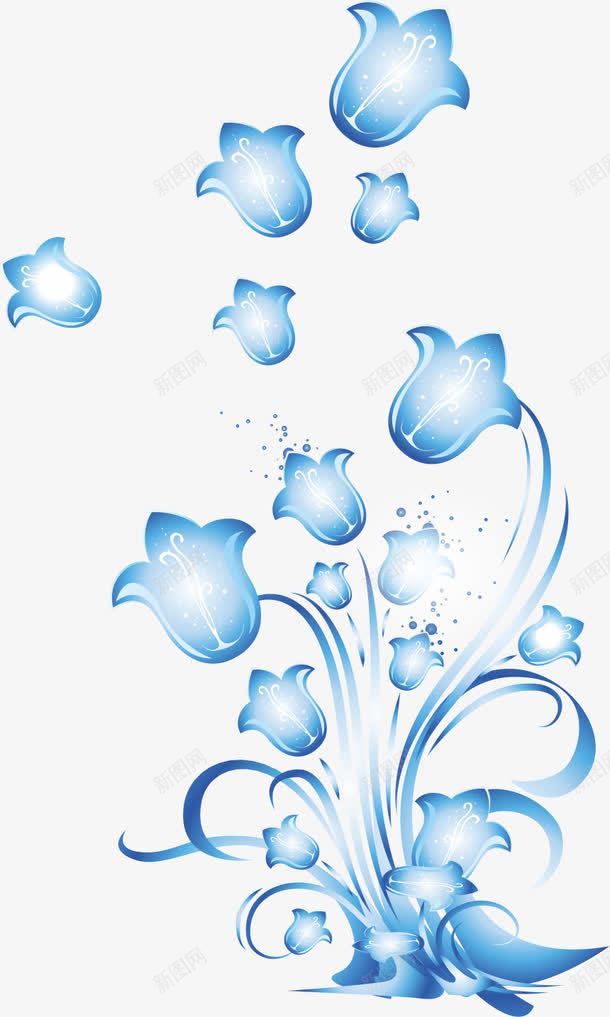 蓝色铃铛花png免抠素材_88icon https://88icon.com AI 书本 墙纸 宣传 封面 小清新 手绘 海报 点缀 立体 线条 背景 花朵 花纹 蓝色 装饰 铃铛