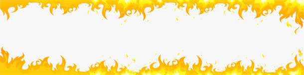手绘火焰边框矢量图ai免抠素材_88icon https://88icon.com 手绘 火焰边框 金色 矢量图