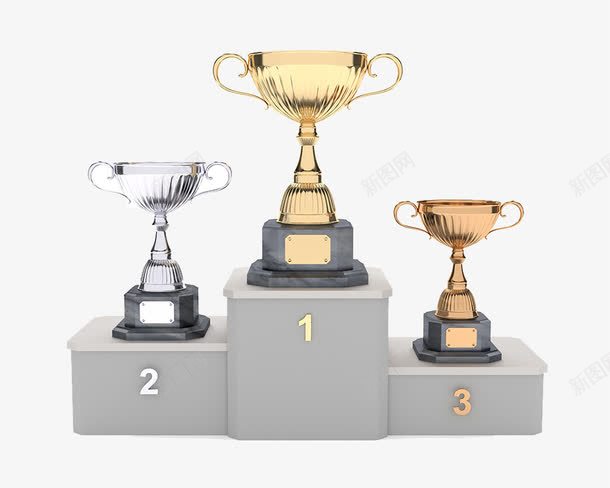 金银铜奖杯png免抠素材_88icon https://88icon.com 123名 NO1 TOP1 奖杯 第一名 金牌 金银铜 领奖台