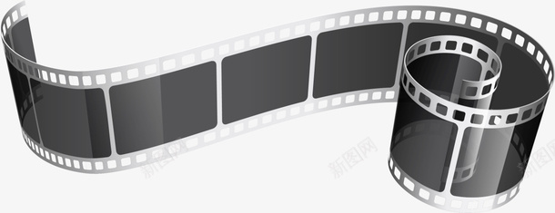 黑色闪耀立体胶卷png免抠素材_88icon https://88icon.com 影视 播放 放映 电影胶卷 电影节 立体胶卷 菲林 黑色胶卷