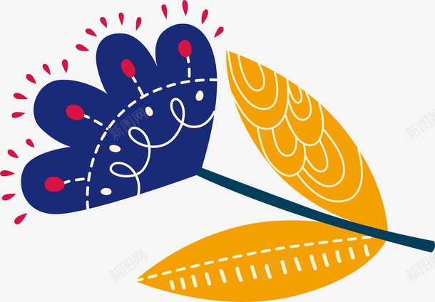 手绘植物花卉装饰图案矢量图ai免抠素材_88icon https://88icon.com 信纸背景 刺绣图案 抽象花卉 抽象花朵 无框画 植物花卉 植物花纹 水彩画 水粉 装饰 矢量图
