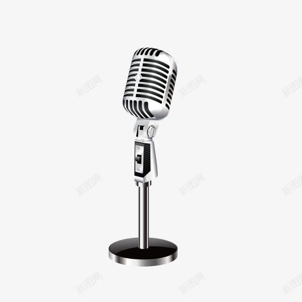 闪亮的话筒png免抠素材_88icon https://88icon.com 与众不同 嘹亮 质感 金属 银色