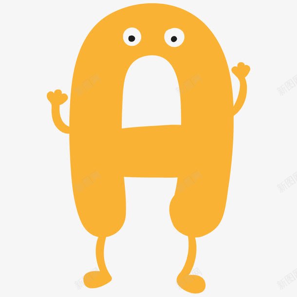 卡通黄色可爱拟人字母Apng免抠素材_88icon https://88icon.com 卡通字母 可爱字母 大写字母 字母 庆祝 拟人字母 生日 艺术字体 艺术字母 英文字母 黄色字母