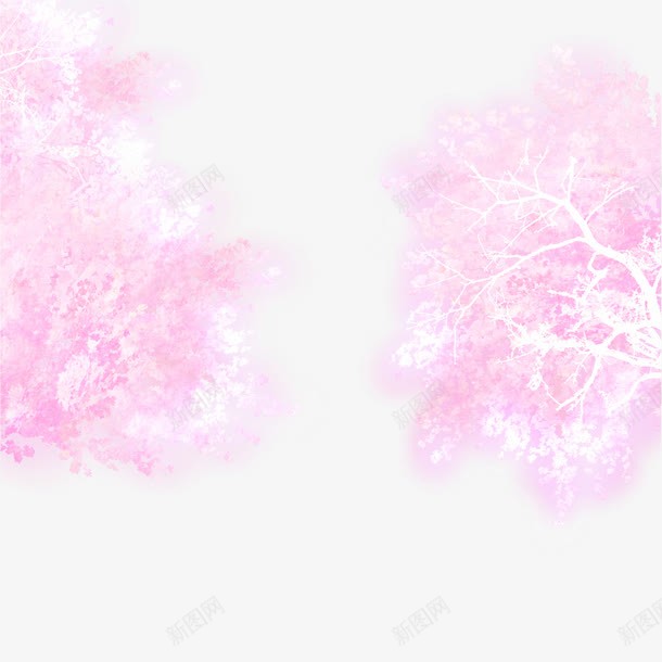 对称水彩樱花图案png免抠素材_88icon https://88icon.com 卡通花朵 日式花朵图案 植物花朵 樱花 樱花漫画 花卉
