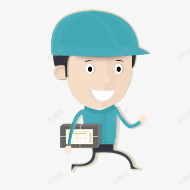 开心表情的快递员png免抠素材_88icon https://88icon.com 卡通手绘 快递 快递卡片 快递名片 快递员 生活服务 装饰